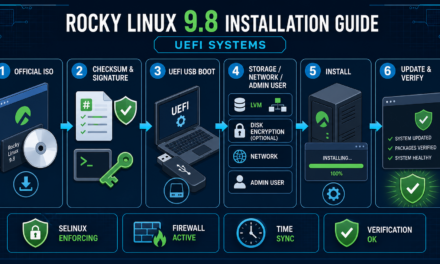 Rocky Linux 설치 가이드: 9.8 UEFI·보안 초기 설정